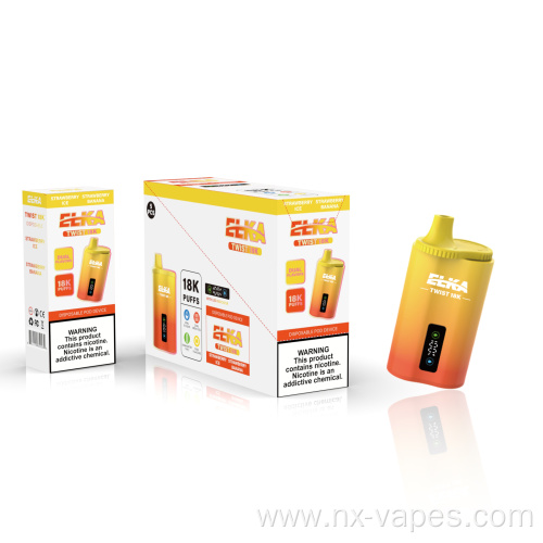 ELKA Twist 18000puffs 25ml Ejuicy Vape LED Indicator